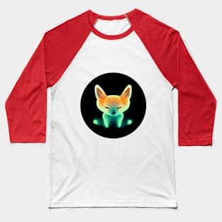 Glow Fox in the night Baseball T-Shirt